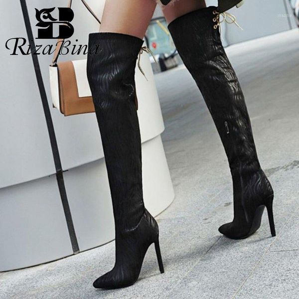 boots rizabina thin high heels shoes women over the knee print pointed toe long footwear plus size 33-431, Black
boots rizabina thin high heels shoes women over the knee print pointed toe long footwear plus size 33-431, Black