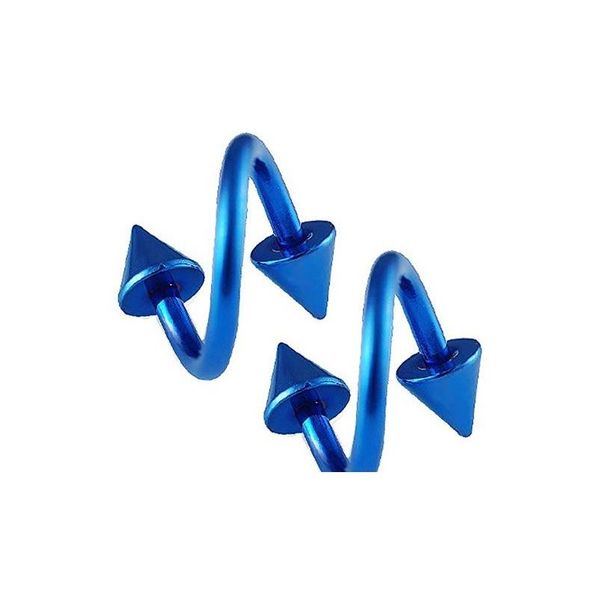 modrsa 2pcs lot anodized stainless steel cartilage earring spike twisted barbell ear piercing helix tragus piercing body jewelry f sqclqd, Silver
modrsa 2pcs lot anodized stainless steel cartilage earring spike twisted barbell ear piercing helix tragus piercing body jewelry f sqclqd, Silver