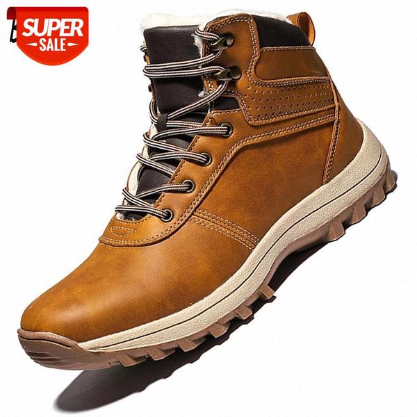 brand winter men's boots snow plush warm men's snow boots leather waterproof ankle handmade mens shoes #la5b 
brand winter men's boots snow plush warm men's snow boots leather waterproof ankle handmade mens shoes #la5b