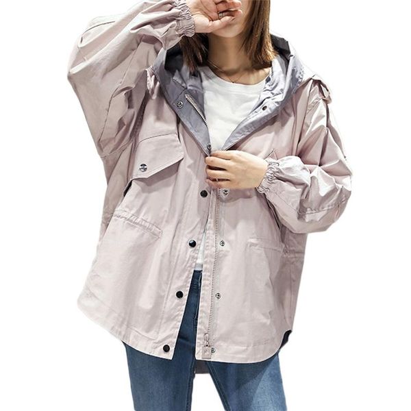 women's trench coats 2021 spring autumn korean coat women loose windbreaker fashion hooded casual overcome tide f385, Tan;black
women's trench coats 2021 spring autumn korean coat women loose windbreaker fashion hooded casual overcome tide f385, Tan;black