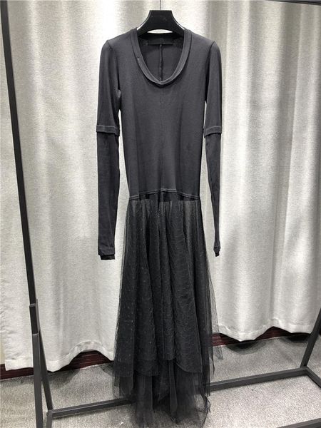 casual dresses women fashion long sleeve crew neck patchwork dress mosaic decoration transparent mesh at hem, Black;gray
casual dresses women fashion long sleeve crew neck patchwork dress mosaic decoration transparent mesh at hem, Black;gray