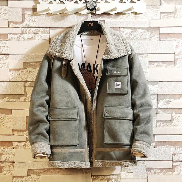 new 2021 bomber jacket men's winter plus velvet thick keep warm fleece teddy coat for sportwear, Black
new 2021 bomber jacket men's winter plus velvet thick keep warm fleece teddy coat for sportwear, Black