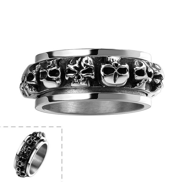 rock ring ancient maya wish new non-mainstream ring european and american personality titanium steel ring new accessories, Silver
rock ring ancient maya wish new non-mainstream ring european and american personality titanium steel ring new accessories, Silver