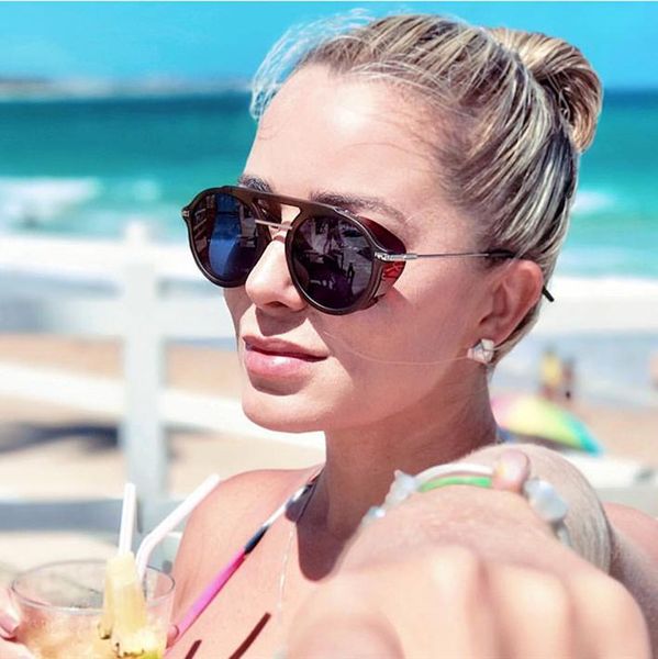 sunglasses vintage steampunk style side shield 2021 fashion women punk round brand design sun glasses uv400, White;black
sunglasses vintage steampunk style side shield 2021 fashion women punk round brand design sun glasses uv400, White;black