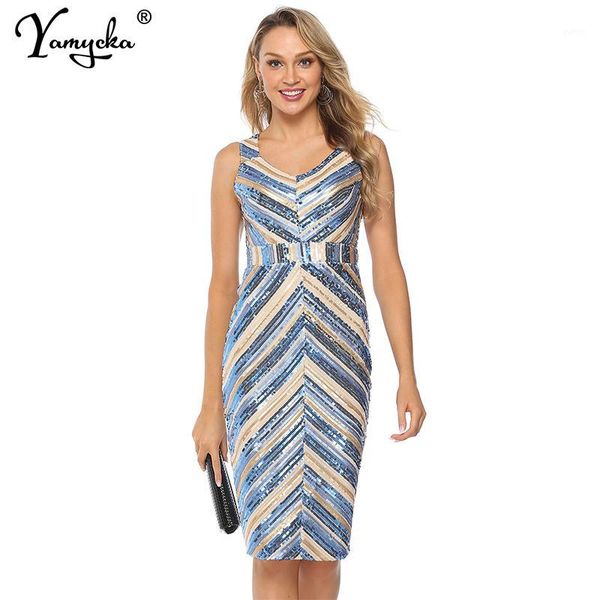 v neck sleeveless summer dress elegant stripe sequins dress women work office night club party midi bodycon dresses vestido1, Black;gray
v neck sleeveless summer dress elegant stripe sequins dress women work office night club party midi bodycon dresses vestido1, Black;gray