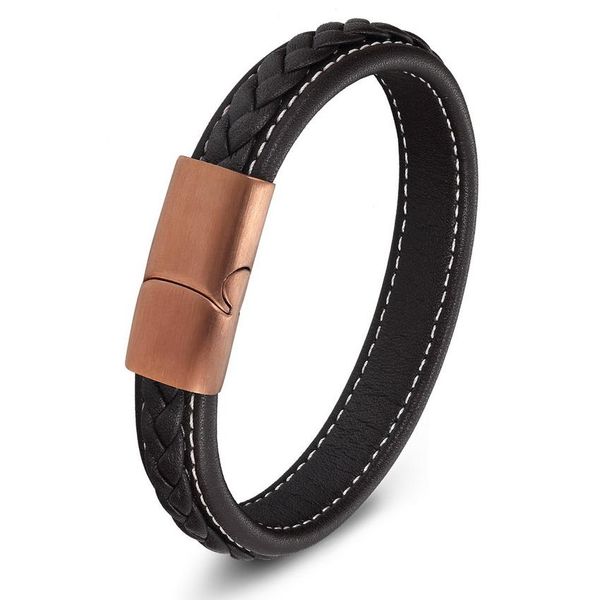 classic 19,21,23cm size choose genuine leather stainless steel magnetic buckle men women leather bracelet fashion charm bracelet wmtmlj, Golden;silver
classic 19,21,23cm size choose genuine leather stainless steel magnetic buckle men women leather bracelet fashion charm bracelet wmtmlj, Golden;silver