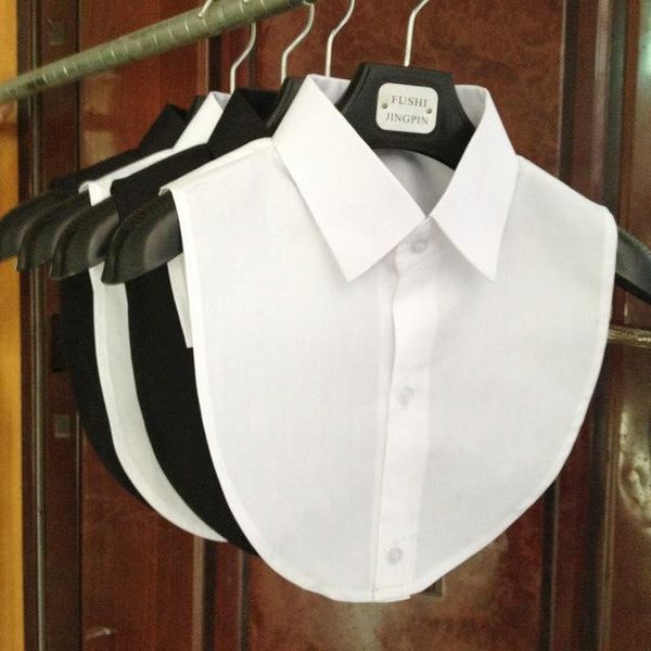 bow ties women solid color fake collar blouse vintage detachable shirt mens false lapel half accessory, Black;gray
bow ties women solid color fake collar blouse vintage detachable shirt mens false lapel half accessory, Black;gray