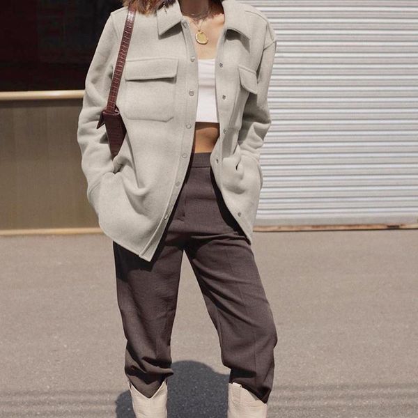 elegant fashion winter loose long sleeve solid jacket regular sleeve short overcoa women gray korean style women coat, Black
elegant fashion winter loose long sleeve solid jacket regular sleeve short overcoa women gray korean style women coat, Black