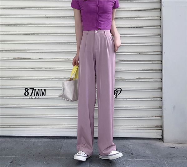 2021 new 6 colours casual women's slacks at high waist of the vintage baggy pants female leg all-match single korean plus size pants2xl, Black;white
2021 new 6 colours casual women's slacks at high waist of the vintage baggy pants female leg all-match single korean plus size pants2xl, Black;white