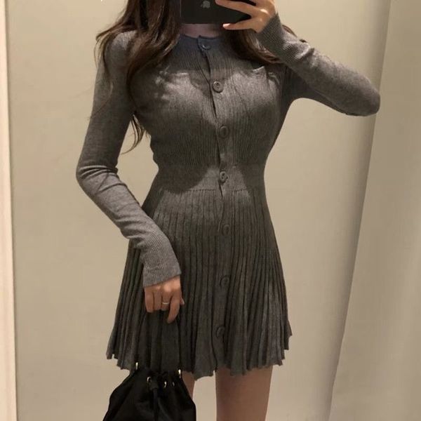 solid 2021 new spring lean was thin elegant nightgown dressed in knit women's clothing short button chic knitted y228 scgu, Black;gray
solid 2021 new spring lean was thin elegant nightgown dressed in knit women's clothing short button chic knitted y228 scgu, Black;gray
