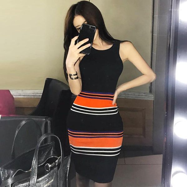 2020 summer halter sleeveless striped vestidos bodycon backless casual knitting sweater dress1, Black;gray
2020 summer halter sleeveless striped vestidos bodycon backless casual knitting sweater dress1, Black;gray
