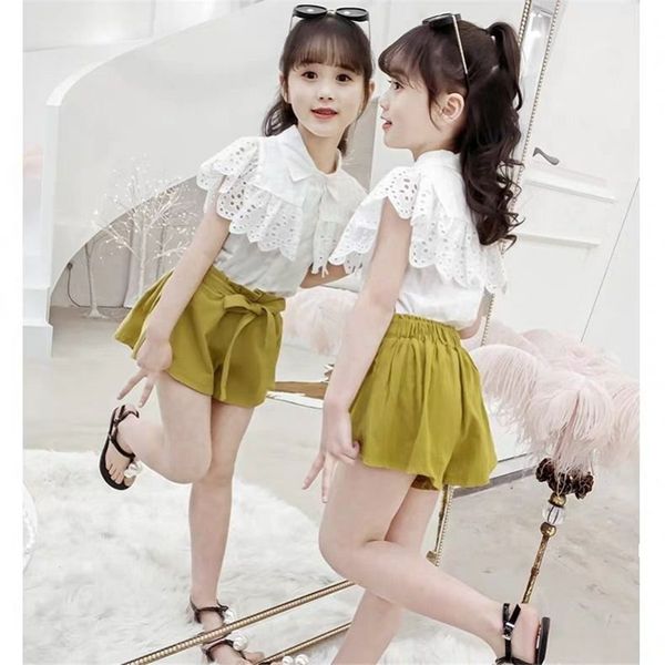 kids clothes for girls outfits summer white t-shirt +shorts 2pcs child clothing suit short sleeve teen baby girl clothes set t200707
kids clothes for girls outfits summer white t-shirt +shorts 2pcs child clothing suit short sleeve teen baby girl clothes set t200707