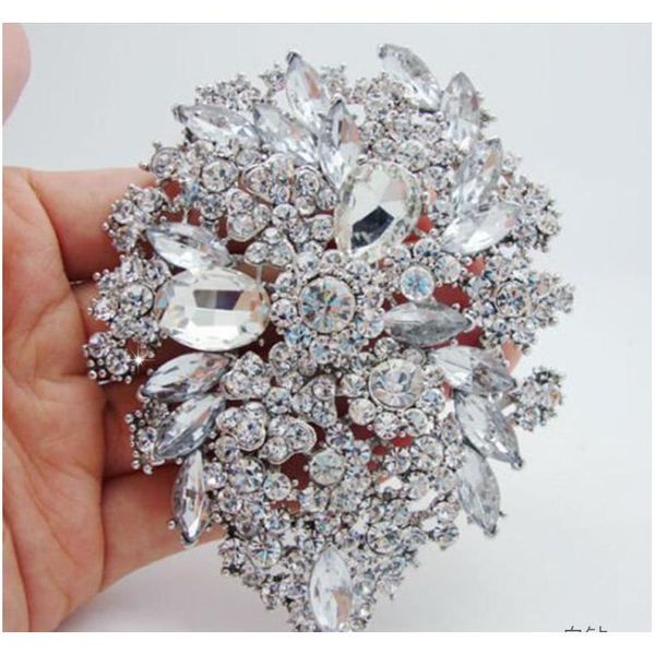 new bridal brooches pin large colorful rhinestone crystal flower big brooch bouquet wedding jewelry bes wmttmo whole2019, Gray
new bridal brooches pin large colorful rhinestone crystal flower big brooch bouquet wedding jewelry bes wmttmo whole2019, Gray
