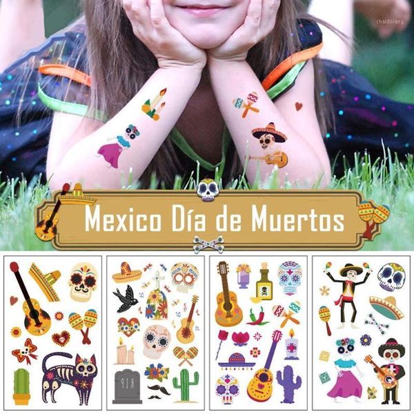 10pcs small cute mexico day of dead dÃa de los muertos temporary tattoo stickers for kids1
10pcs small cute mexico day of dead dÃa de los muertos temporary tattoo stickers for kids1