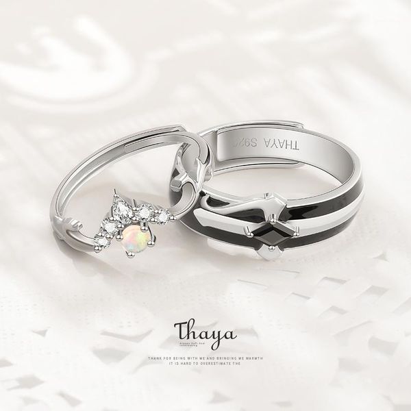 cluster rings fairy tales series thaya s925 sterling silver colorful opal design couple for women girl jewelry1, Golden;silver
cluster rings fairy tales series thaya s925 sterling silver colorful opal design couple for women girl jewelry1, Golden;silver