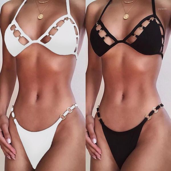 2019 halter mesh hollow out string biquini bathing suit female swimsuit high waist swimwear women bikini1, White;black
2019 halter mesh hollow out string biquini bathing suit female swimsuit high waist swimwear women bikini1, White;black