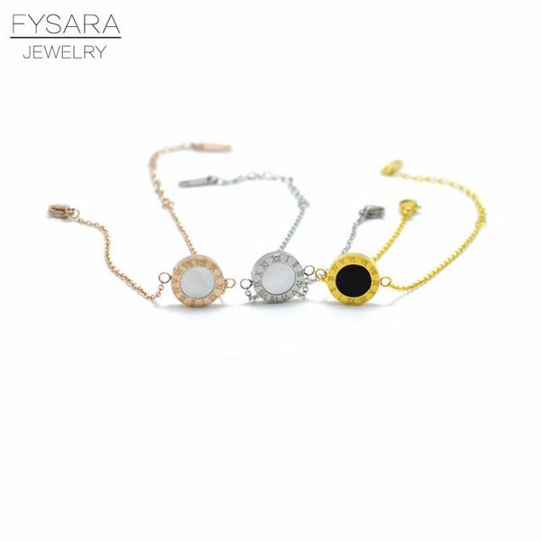 fysara black white shell roman bracelets bangles for women jewelry double sided circle charm chain bracelet valentine gift sqchir
fysara black white shell roman bracelets bangles for women jewelry double sided circle charm chain bracelet valentine gift sqchir
