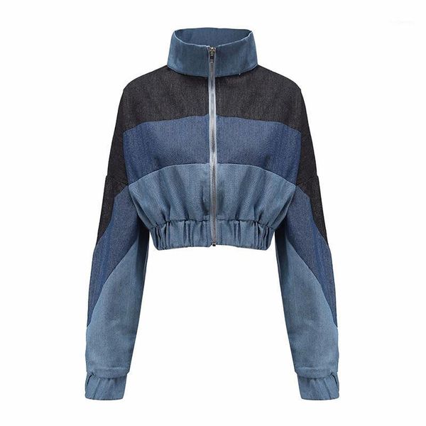 zip up cropped denim jacket women long sleeve autumn coats female turn-down collar patchwork crop jeans jackets woman outwear1, Black;brown
zip up cropped denim jacket women long sleeve autumn coats female turn-down collar patchwork crop jeans jackets woman outwear1, Black;brown