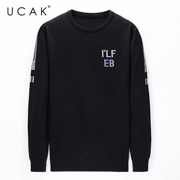 ucak brand 2020 new fashion style autumn winter casual o-neck sweaters mens clothes pull homme streetwear letter sweater u11021, White;black
ucak brand 2020 new fashion style autumn winter casual o-neck sweaters mens clothes pull homme streetwear letter sweater u11021, White;black
