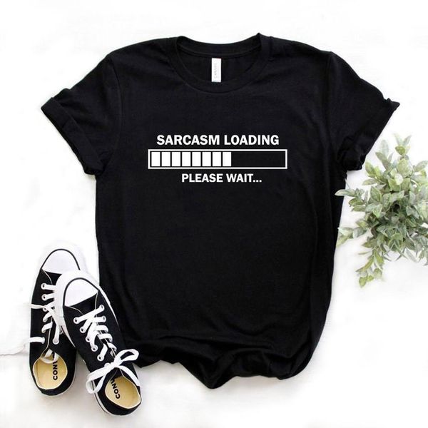 sarcasm loading please wait letters print women tshirt cotton casual funny t shirt for lady tee hipster 6 colors z-736, White
sarcasm loading please wait letters print women tshirt cotton casual funny t shirt for lady tee hipster 6 colors z-736, White
