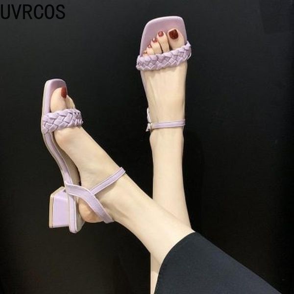 sandals summer woven women casual open toe thick heel women's shoes trend 2021, Black
sandals summer woven women casual open toe thick heel women's shoes trend 2021, Black