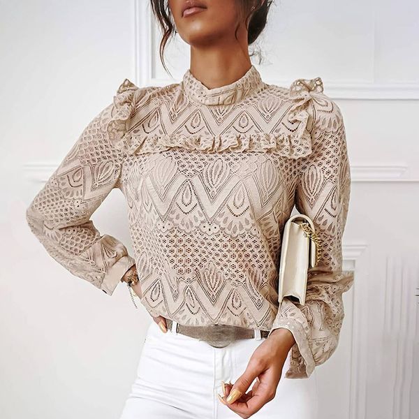 summer lace long sleeve blouse shirt women ruffle casual elegant and blouses 2020 fall white shirts for women clothes q1216
summer lace long sleeve blouse shirt women ruffle casual elegant and blouses 2020 fall white shirts for women clothes q1216