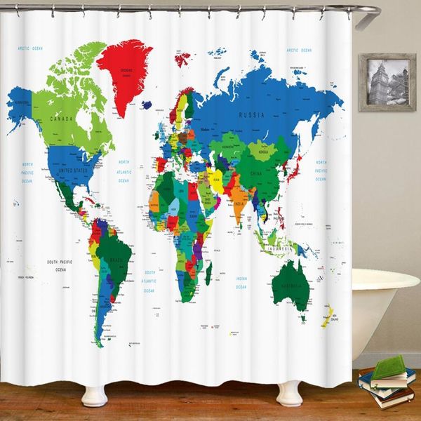 map of the world shower curtain new bathroom fabric polyester with countires and cities print shower curtain with hooks
map of the world shower curtain new bathroom fabric polyester with countires and cities print shower curtain with hooks