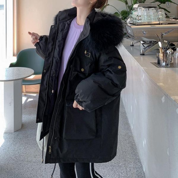 women's down & parkas winters coats 2021 korean hooded winter jacket women thick cotton oversize loose windbreaker outerwear#2, Black
women's down & parkas winters coats 2021 korean hooded winter jacket women thick cotton oversize loose windbreaker outerwear#2, Black
