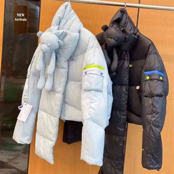 women's down & parkas 13de winter product wu zhehan same detachable cartoon cute three-dimensional scarf little bear down jacket k3cv, Black
women's down & parkas 13de winter product wu zhehan same detachable cartoon cute three-dimensional scarf little bear down jacket k3cv, Black