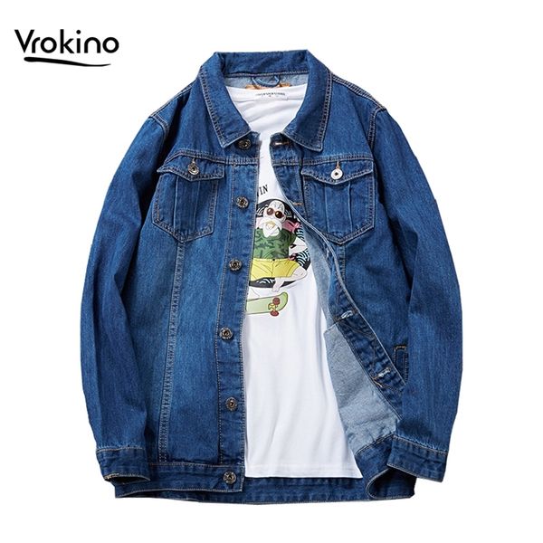 7xl 8xl autumn and winter new style men's large size denim jacket casual gold style personality fashion denim shirt male 201218, Black;brown
7xl 8xl autumn and winter new style men's large size denim jacket casual gold style personality fashion denim shirt male 201218, Black;brown