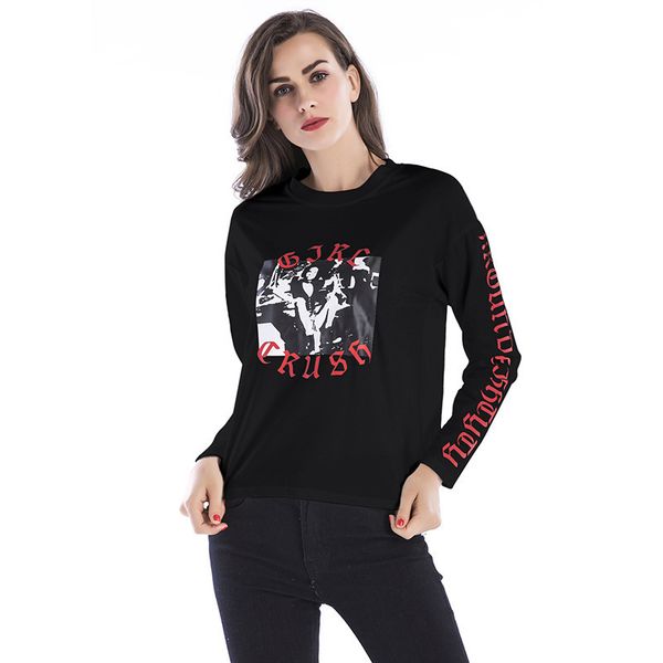 das mulheres camisola reais mulher em torno do pescoo pulver novo padro de personalidade impresso moletom primavera terno-estudante 4e3x, Black
das mulheres camisola reais mulher em torno do pescoo pulver novo padro de personalidade impresso moletom primavera terno-estudante 4e3x, Black