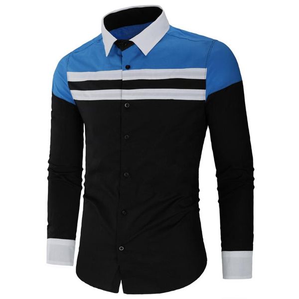men's casual shirts fashion luxury stylish dress long sleeve slim fit shirt men, White;black
men's casual shirts fashion luxury stylish dress long sleeve slim fit shirt men, White;black