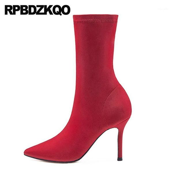 boots fashion red sock ankle stretch shoes women candy slim 2021 pointed toe stiletto yellow blue autumn high heel boots1, Black
boots fashion red sock ankle stretch shoes women candy slim 2021 pointed toe stiletto yellow blue autumn high heel boots1, Black