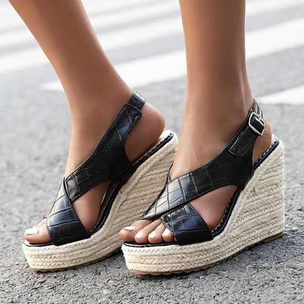 dress shoes summer wedge sandals women platform bohemia high heel gladiator fashion back strap open toe beach ladies, Black
dress shoes summer wedge sandals women platform bohemia high heel gladiator fashion back strap open toe beach ladies, Black