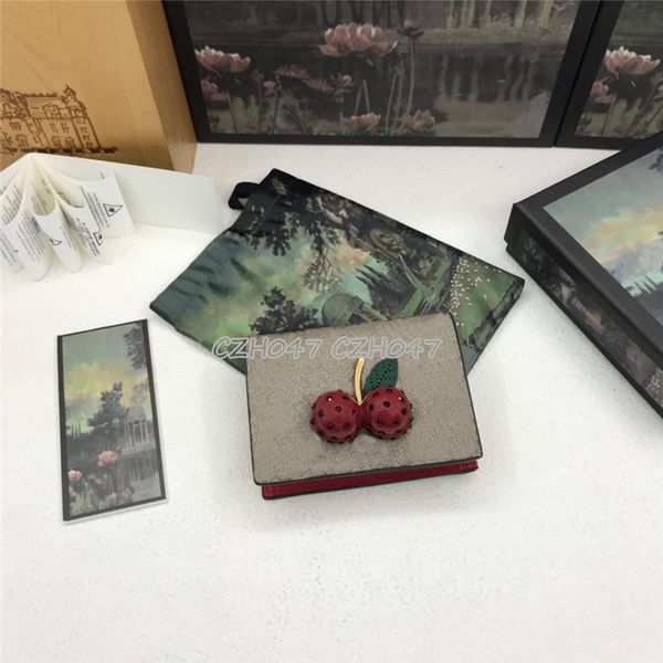 strawberry fashion women credit card holders classic mini bank card holder small wallet real leather wallet with box, Brown;gray
strawberry fashion women credit card holders classic mini bank card holder small wallet real leather wallet with box, Brown;gray