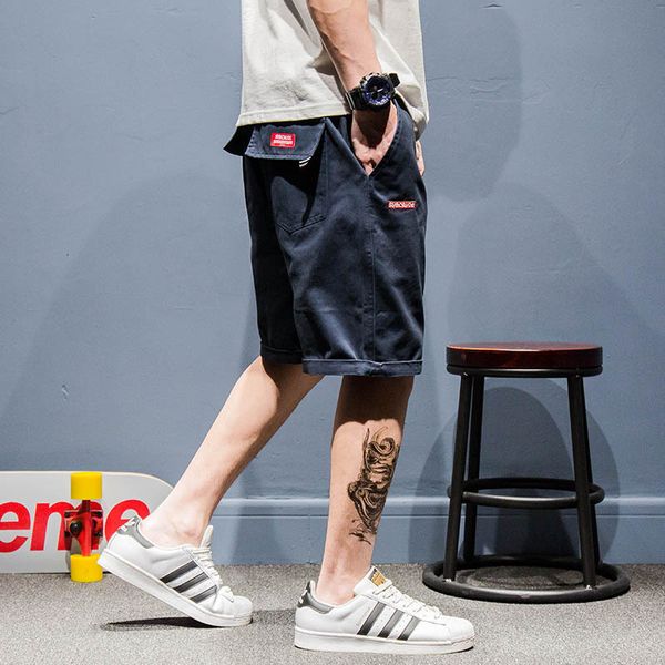 triangle standard overalls men's youth casual shorts fashion brand harajuku versatile student capris, White;black
triangle standard overalls men's youth casual shorts fashion brand harajuku versatile student capris, White;black