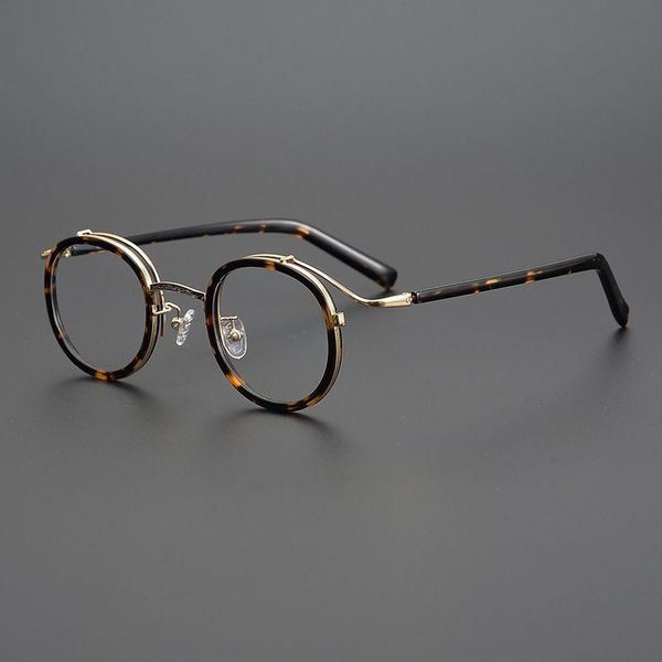 fashion sunglasses frames 2021 acetate titanium glasses frame men women good workmanship retro round eyeglasses spectacles prescription eyew, Black
fashion sunglasses frames 2021 acetate titanium glasses frame men women good workmanship retro round eyeglasses spectacles prescription eyew, Black