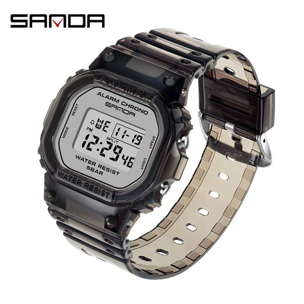 sanda fashion men women watches gold casual transparent digital sport watch lover's gift clock waterproof children kid's watch wmt, Silver
sanda fashion men women watches gold casual transparent digital sport watch lover's gift clock waterproof children kid's watch wmt, Silver