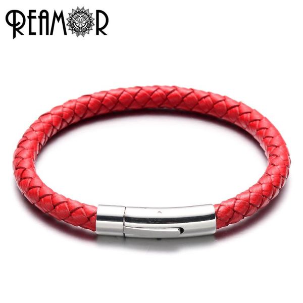 charm bracelets reamor 3 colors simple braided leather men & bangles with magnetic clasp lucky bracelet women fashion jewelry, Golden;silver
charm bracelets reamor 3 colors simple braided leather men & bangles with magnetic clasp lucky bracelet women fashion jewelry, Golden;silver