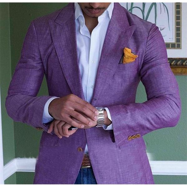 purple men's linen suits summer beach jacket slim fit suits for men tuxedo groom suits for men wedding groomsman 1 pc 201105, White;black
purple men's linen suits summer beach jacket slim fit suits for men tuxedo groom suits for men wedding groomsman 1 pc 201105, White;black
