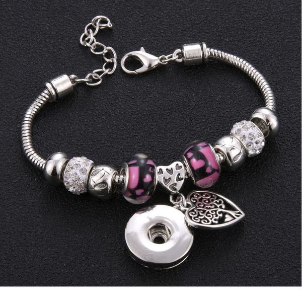 2019 new heart snap button bracelet lobster buckle snake chain bangles beaded snap bracelet fit 18mm snap buttons bbyryp, Golden;silver
2019 new heart snap button bracelet lobster buckle snake chain bangles beaded snap bracelet fit 18mm snap buttons bbyryp, Golden;silver