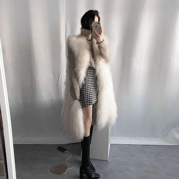 women's fur & faux women 2021 autumn winter v-neck long thick warm vest coat furry female jacket ladies fake gilet waistcoat c297, Black
women's fur & faux women 2021 autumn winter v-neck long thick warm vest coat furry female jacket ladies fake gilet waistcoat c297, Black