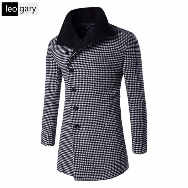 men's wool & blends 2021 autumn winter fashion men's coats thousand birds pattern hit color collar men medium-long woolen coat out, Black
men's wool & blends 2021 autumn winter fashion men's coats thousand birds pattern hit color collar men medium-long woolen coat out, Black