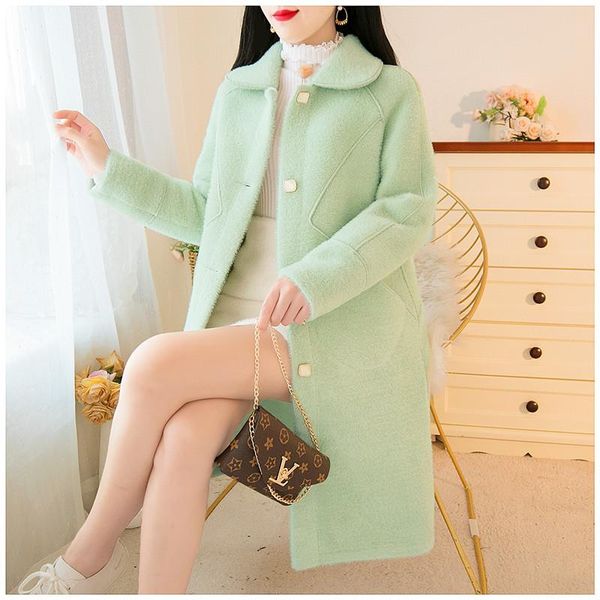 women's fur & faux sweetxue 2021 winter thick mink jacket lapel long sleeve fashion elegant casual chic coat lady, Black
women's fur & faux sweetxue 2021 winter thick mink jacket lapel long sleeve fashion elegant casual chic coat lady, Black