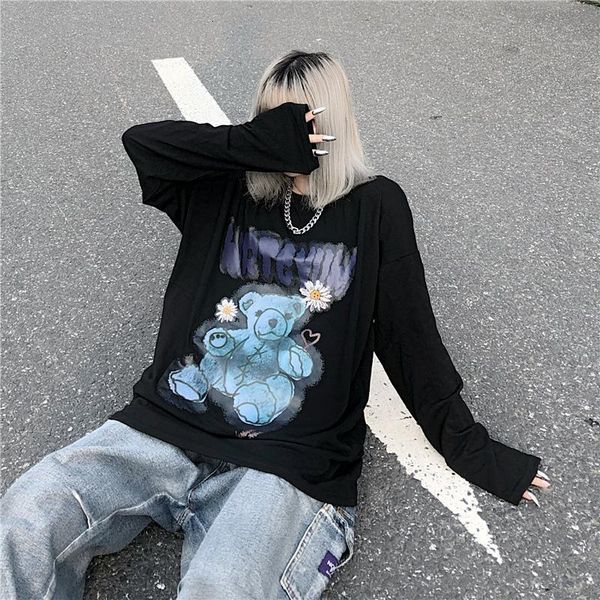summer korean letter bear cartoon ins print hip hop harajuku chic cotton long-sleeve oversized casual vintage women t-shirt, White
summer korean letter bear cartoon ins print hip hop harajuku chic cotton long-sleeve oversized casual vintage women t-shirt, White