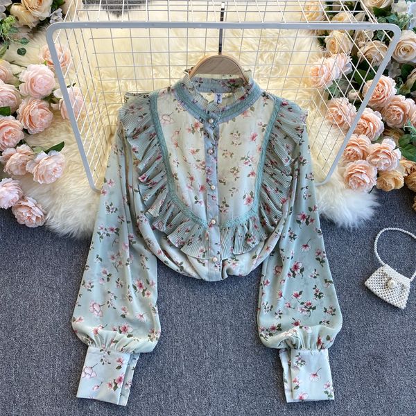 2021 new singiny chiffon women loose spring blouse neck button puff floral print style shirts qxe4, White
2021 new singiny chiffon women loose spring blouse neck button puff floral print style shirts qxe4, White