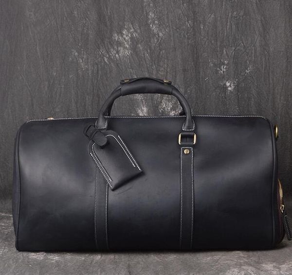 men duffle bag 50 55cm genuine leather travel hand luggage handbags large cross body totes suitcase with lock key duffel bag
men duffle bag 50 55cm genuine leather travel hand luggage handbags large cross body totes suitcase with lock key duffel bag