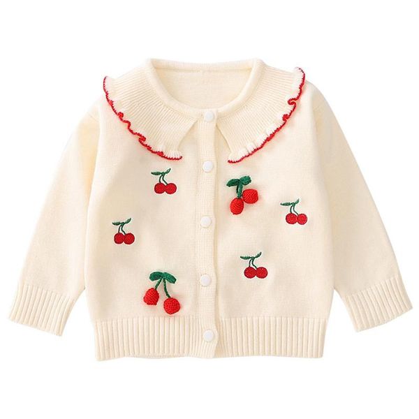 pullover children's sweater 2021 autumn and winter girls princess clothes lapel cherry cardigan kids jacket, Blue
pullover children's sweater 2021 autumn and winter girls princess clothes lapel cherry cardigan kids jacket, Blue