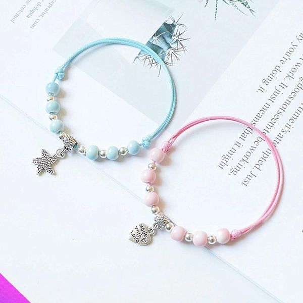 charm bracelets wholesale 10pcs 2021 cute starfish heart shaped love ceramic bracelet sweet romantic wax rope factory direct sales, Golden;silver
charm bracelets wholesale 10pcs 2021 cute starfish heart shaped love ceramic bracelet sweet romantic wax rope factory direct sales, Golden;silver
