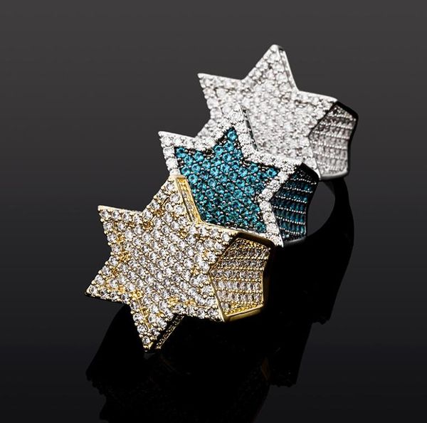 europe and america five pointed star stereoscopic design for micro ring zircon men's rings gold silver couple lover gift
europe and america five pointed star stereoscopic design for micro ring zircon men's rings gold silver couple lover gift